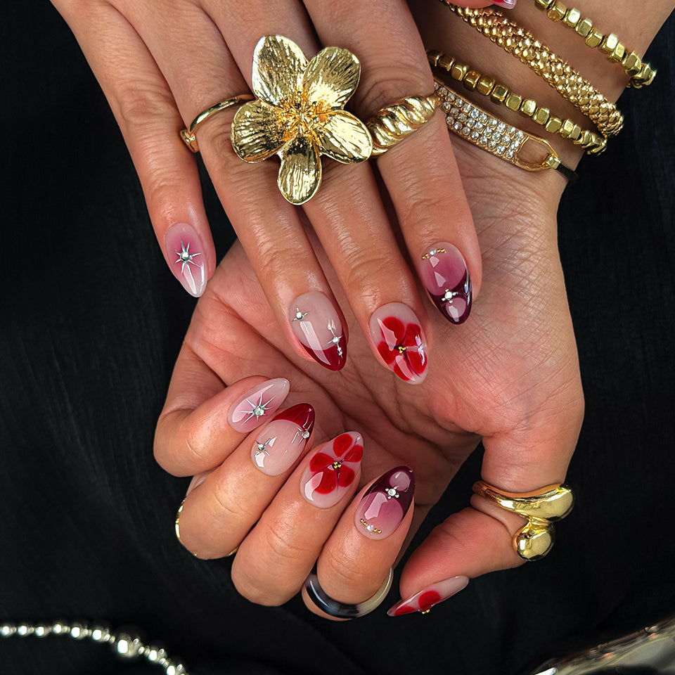 Scarlet Blossom Ombre