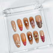 Tropical Nude Ruffle