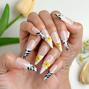 Winter Bloom French Tips