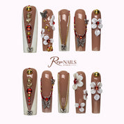 Ruby Heirloom SQLO0054 square long press-on nails product view