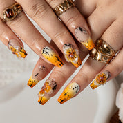 Marigold Ink COME0003 press-on nails hand model scene view 2