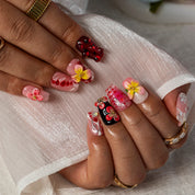 Cherry Foil COSH0015 press-on nails hand model scene view 3
