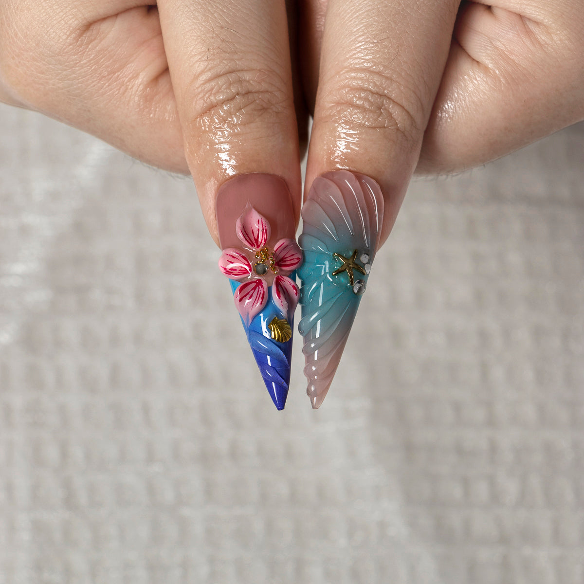 Prism Cove STLO0002 press-on nails hand model view 3