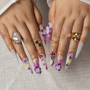 Orchid Mist STLO0006 press-on nails hand model view 2