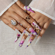 Orchid Mist STLO0006 press-on nails hand model view 3