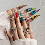 Candy Tropic STLO0017 press-on nails hand model scene view 1