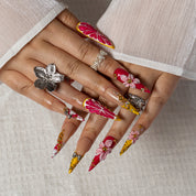 Petal Pop Luxe STLO0027 press-on nails hand model scene view 2