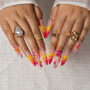 Ember Bloom STLO0043 press-on nails hand model view 2