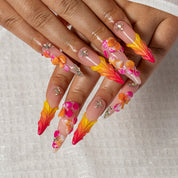 Ember Bloom STLO0043 press-on nails hand model view 3