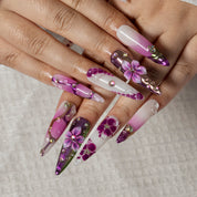 Lavender Orchid Veil STLO0044 press-on nails hand model scene view 3