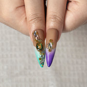 Candy Bloom Charm STLO0047 press-on nails hand model scene view 3