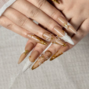 Baroque Pearl STLO0049 press-on nails hand model scene view 3